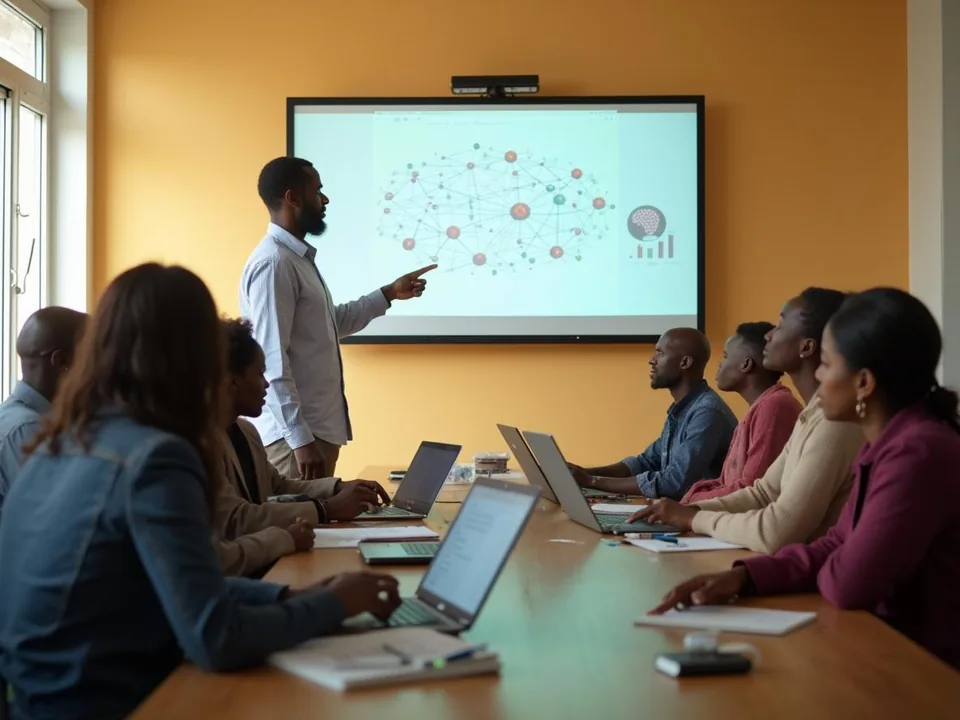 Illustration — Atelier de formation à l'IA pour une équipe d'entreprise à Dakar